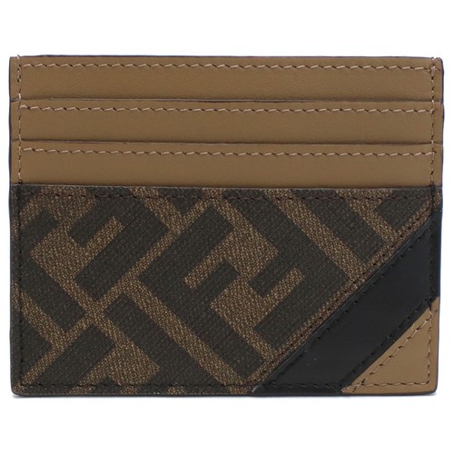 Fendi 7m0164 card case brown - fendi,