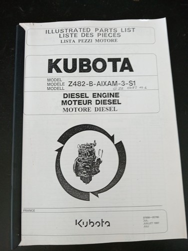 Manuale lista ricambi kubota - manuale,
