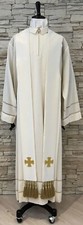Stola sacerdotale bianco lurex