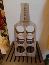 CANTINETTA PORTABOTTIGLIE IN LEGNO - 6 BOTTIGLIE - RICHIUDIBILE