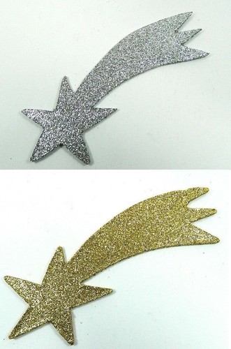 Stella cometa con glitter - stella,