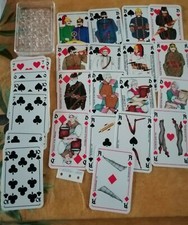 FIREMAN SKAT CARTE DA POKER TEDESCHE DEDICATE A COSTUMI UNIFORMI MILITARI '800