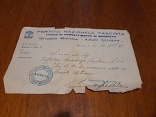 PARTITO NAZIONALE FASCISTA - Gruppo Rionale XXVIII Ottobre - Macerata (1937) 
