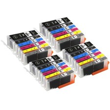 24 cartucce inchiostro stampante (6 set) per Canon PIXMA iP8700, iP8750, MG6340, MG6350