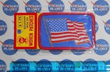 PATCH TOPPA VINTAGE WOVEN PATCHES BANDIERA FLAG U.S.A. ANNI '80 