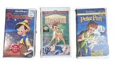  3 Sealed Vtg Vhs Tapes Bambi