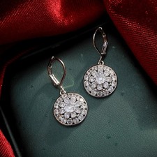 Orecchini Argentato Dormeuse