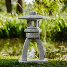 Lanterna in pietra giapponese Kotoji-Yukimi lampada in pietra 75 cm 36 kg cem...