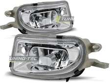 Coppia di Fari Fendinebbia per Mercedes W210 Classe E CLK SLK Cromati IT HAME02-