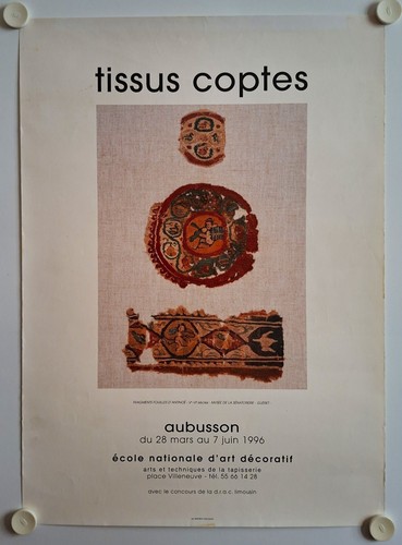Affiche tissus coptes 1996 - affiche,