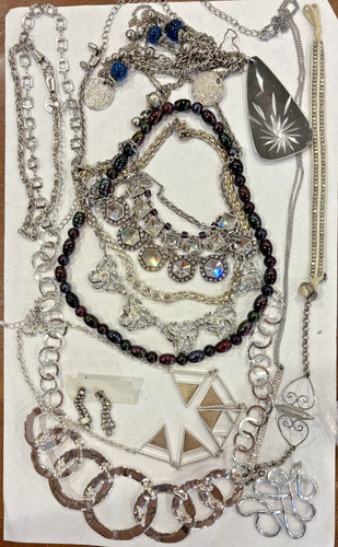 Collana bracciale metallo - collana,