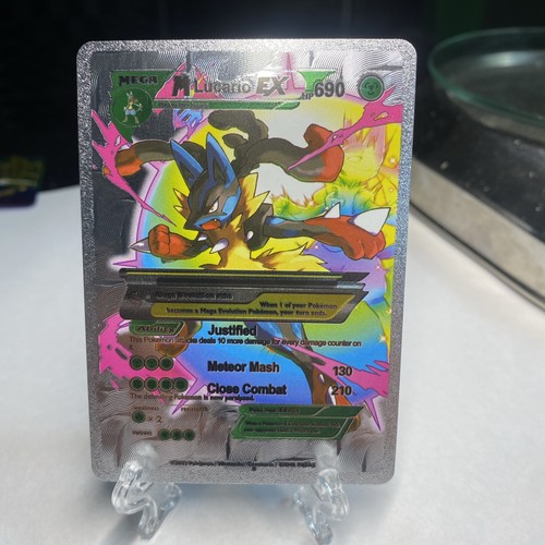 Mega lucario hp690 silver - ex,