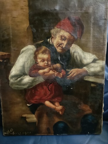 Quadro olio tela - su,