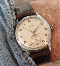 OROLOGIO VINTAGE LIEMA anni 40 WW11 EPOCA FIELD TYPE ANTIMAGNETICO SVIZZERO DA UOMO