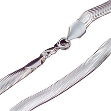 Collana catena serpente piatta