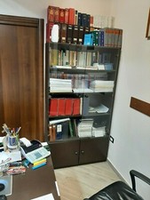 n.4 Vetrinette/librerie ufficio/casa con mobile base n.2 ante 