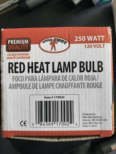 Lampada termica rossa
