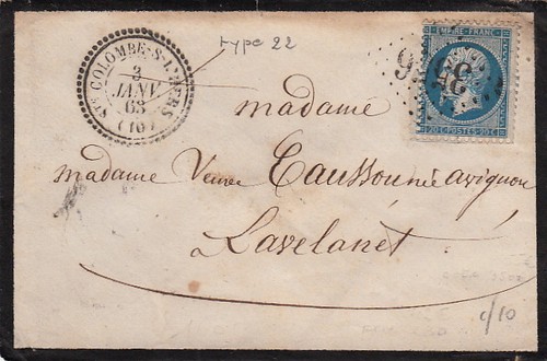 Lettre 22cad type ste - lettre,