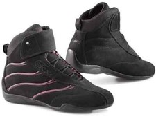 8019 SCARPE DA MOTO TCX LINEA DONNA X - SQUARE NERO-ROSA TG 37