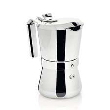 Giannini, Giannina 6/3 tz vecchia serie, caffettiera acciaio prodotta in italia