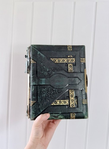 Antique embossed leather - antique,