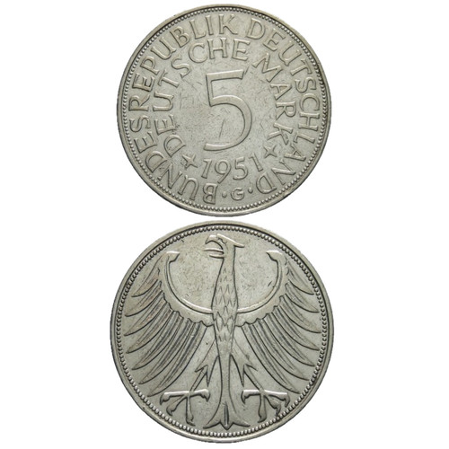 Germania marchi 1951 g - germania, 5