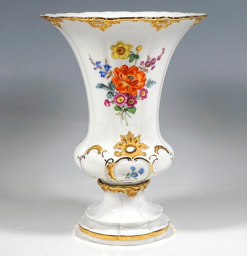 Meissen vaso trichter antik - meissen,