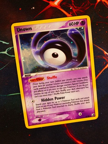 Pokemon unown card ex - lp+, [h]