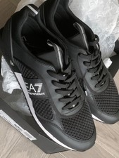 Scarpe da ginnastica nuove Emporio Armani EA7 taglia UK 9 - 43 etichettate NUOVE