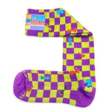 Calze Gallo Collection Scacchiera Cotone Erba Glicine Socks Taglia Unica 40 - 45