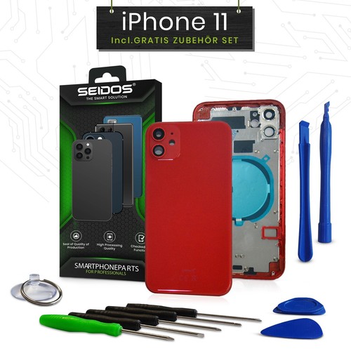 Back cover per iphone rossa - back,