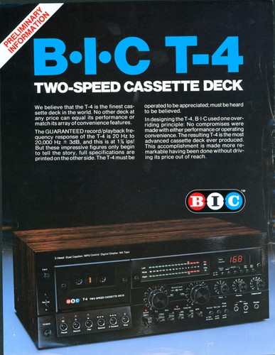 Cassettiera bic 1979 - t-4, due