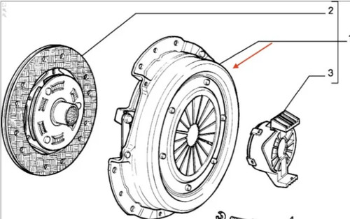 71711488 kit frizione lancia - 71711488,