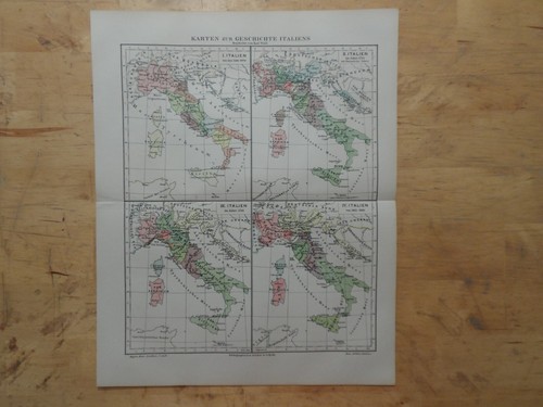 Orig carte litografiche - orig.(1897),
