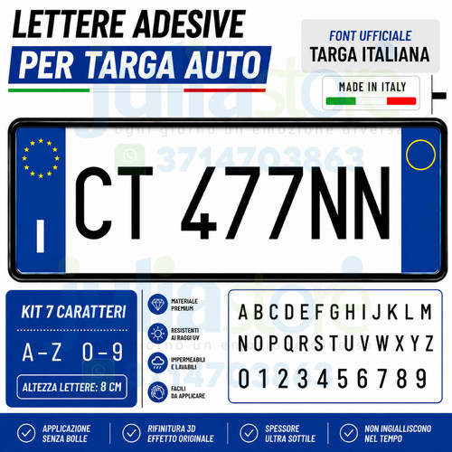 Lettere adesive numeri - lettere,