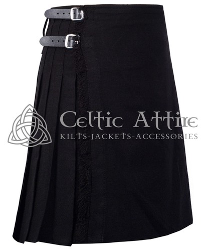 Solid black tartan yard - ,