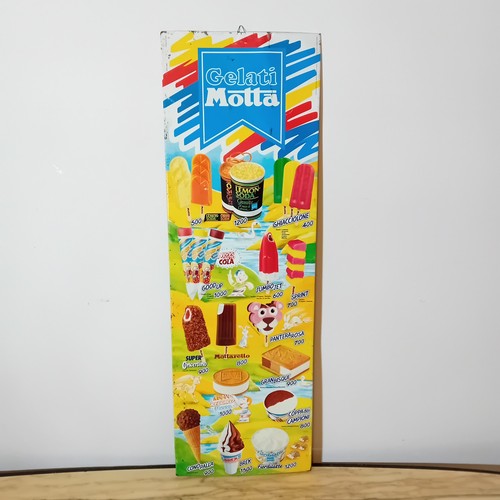 Insegna tabella gelati motta - gelati,