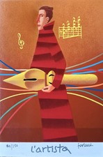 Franco Fortunato - Serigrafia originale numerata e firmata
