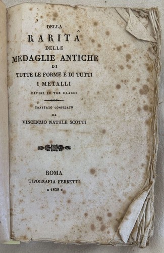 Della rarita delle - della, medaglie