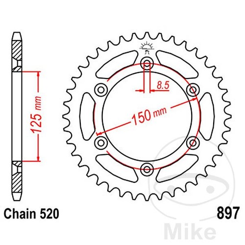 Sprockets corona piastra - sprockets,