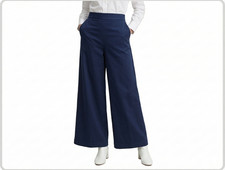 Pantaloni donna cotone palazzo