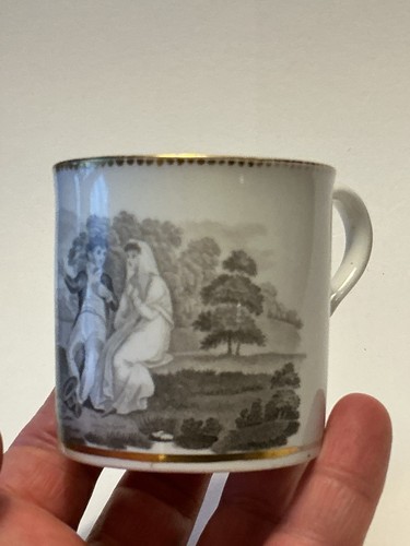 Antica tazza lattina caffè
