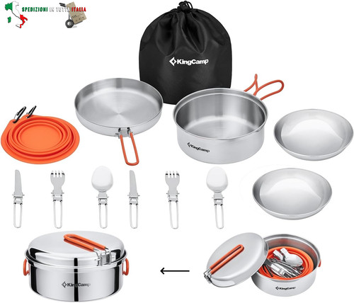 Set pentole campeggio - set,