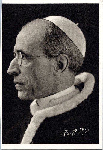 Cartolina epoca papa - papa, pio
