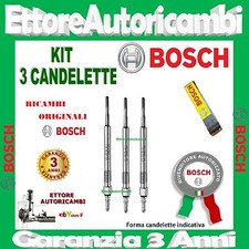 3 CANDELETTE BOSCH SKODA