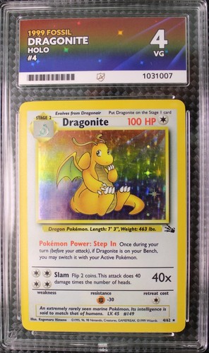 Ace dragonite holo 1999 - ace,