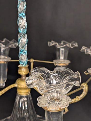 Antico candelabro cristallo - antico, in