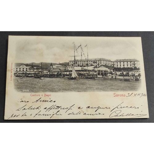 Cartolina savona cantiere - -, e