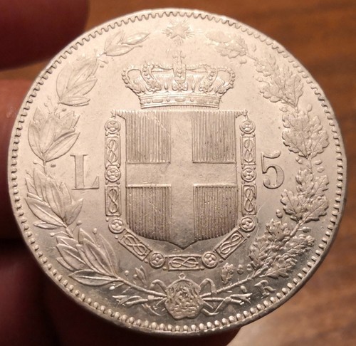 Moneta lire 1879 - 5, 1879,