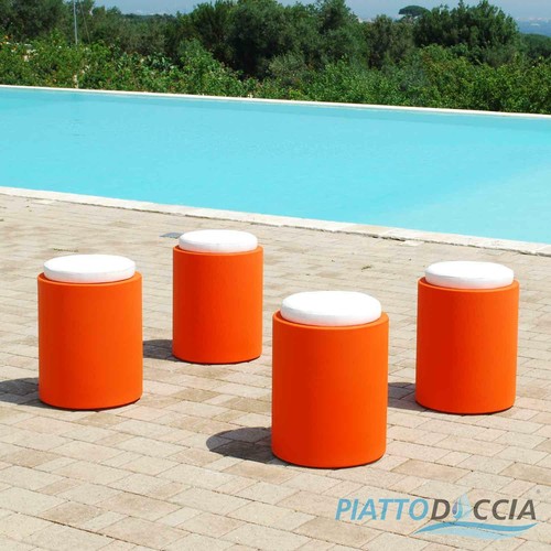 Pouf tondo esterno seduta - pouf,